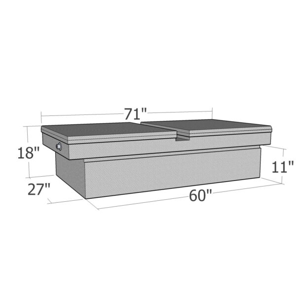 GXTX - RB114GW - Gull Wing Lid Comm. Class Full Size - Xtra Wide