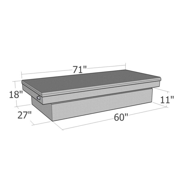 GXTX - RB117FL-BT - Full Lid Comm. Class Full Size CrossOver - Xtra Wide - Black Texture Coat