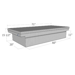 GXTX - RB121LP - Low Profile Full Lid Comm. Class Full Size CrossOver - standard