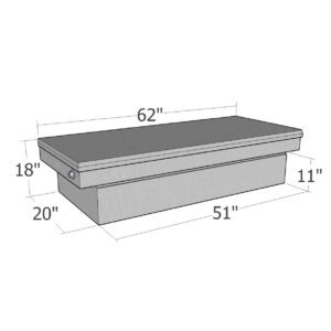 GXTX - RB137FL-BT - Full Lid Comm. Class Mid Size / Down Size CrossOver - Long Bed Only - Black Texture Coat