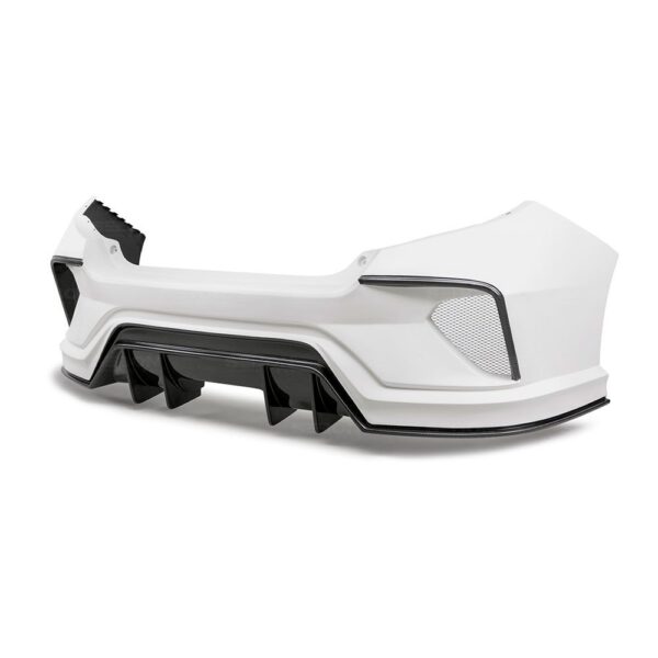 Seibon Carbon, RB16HDCV4-TT-GF, TT-style fiberglass/carbon fiber rear bumper for 2016-2020 Honda Civic 4 Dr