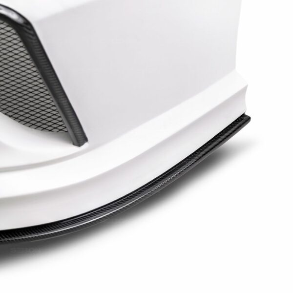 Seibon Carbon, RB16HDCV4-TT-GF, TT-style fiberglass/carbon fiber rear bumper for 2016-2020 Honda Civic 4 Dr