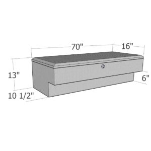 GXTX - RB172 - 70inch LoSider Side Rail Box Commerical Class