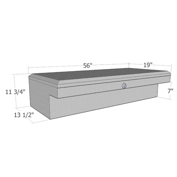 GXTX - RB178-9 - 56inch Low Profile LoSider Side Rail Box Comm. Class