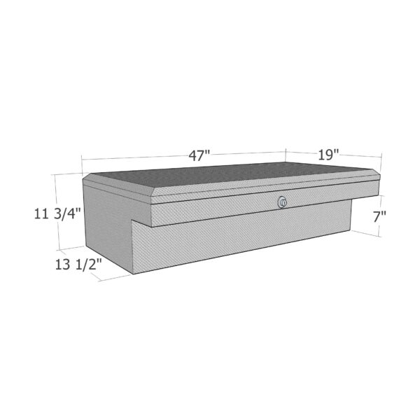 GXTX - RB180-1 - 47inch Low Profile LoSider Sid Rail Box Comm. Class