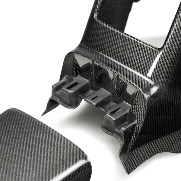 Seibon Carbon, RD0809MITEVOX-OE, OEM-style carbon fiber rear diffuser for 2008-2015 Mitsubishi Lancer EVO X