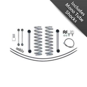 3.5 in. Super-Ride Short Arm Lift Kit w. Rear Add-A-Leafs And Mono Tube Shocks