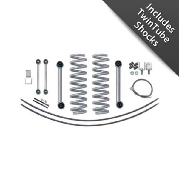 3.5 in. Super-Ride Short Arm Lift Kit w. Rear Add-A-Leafs And Twin Tube Shocks