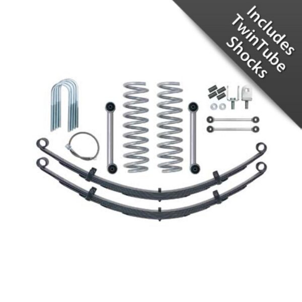 3.5 in. Super-Ride Short Arm Lift Kit w. Rear Leaf Springs And Twin Tube Shocks