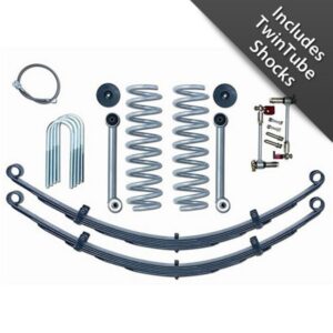 3.5 in. Super-Flex Short Arm Lift Kit w. Rear Leaf Springs And Twin Tube Shocks
