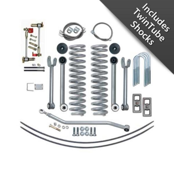 4.5 in. Super-Flex Short Arm Lift Kit w. Rear Add-A-Leafs And Twin Tube Shocks