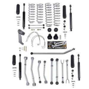 Super-Flex Adjustable Short Arm Kit JK 4Dr 3.5" W/Mono Tube Shocks