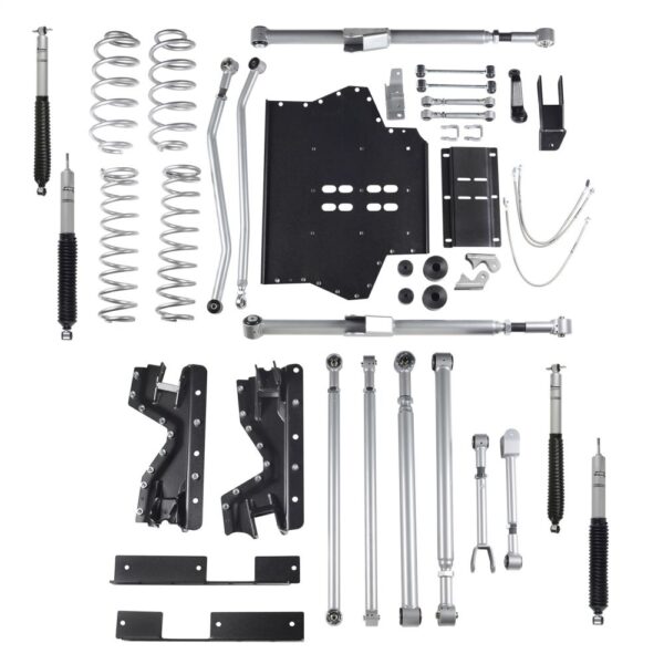 4.5 Inch Extreme-Duty Long Arm Lift Kit With Rear Track Bar And Mono Tube Shocks