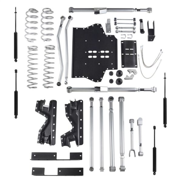 4.5 Inch Extreme-Duty Long Arm Lift Kit With Rear Track Bar And Twin Tube Shocks