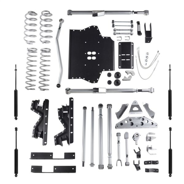 4.5 Inch Extreme-Duty Long Arm Lift Kit With Rear Tri-Link And Twin Tube Shocks