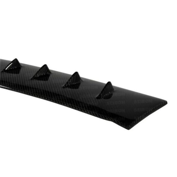 Seibon Carbon, RFS0809MITEVOX, Carbon fiber roof fin spoiler for 2008-2015 Mitsubishi Lancer EVO X (Sound package, No sunroof) Antenna base 5x9 cm
