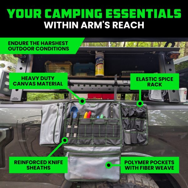 RHINO USA CAMP KITCHEN ORGANIZER BAG (BLACK)
