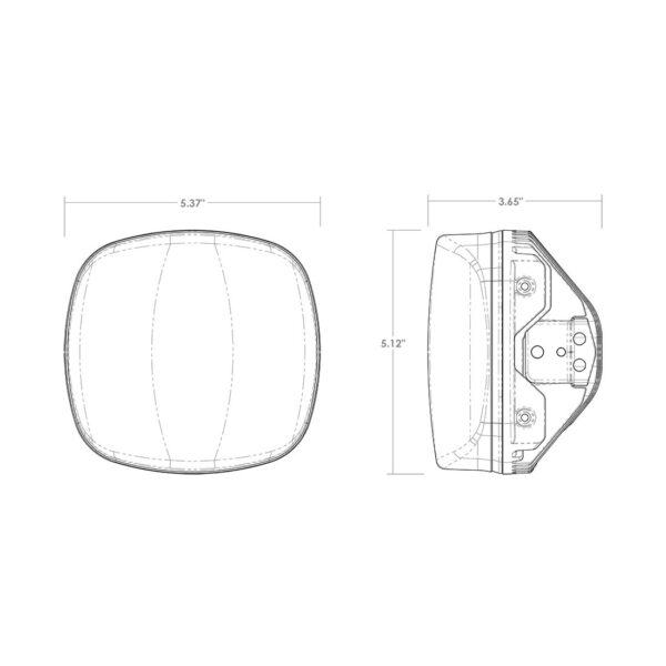 RIGID Adapt XE Extreme Enduro Ready To Ride Moto Kit, Includes LED Light With 3 Lighting Zones And GPS Module, Amber Light Cover, White Number Plate, Wire Harness, 3 Position Kill Switch, And Mounting Kit