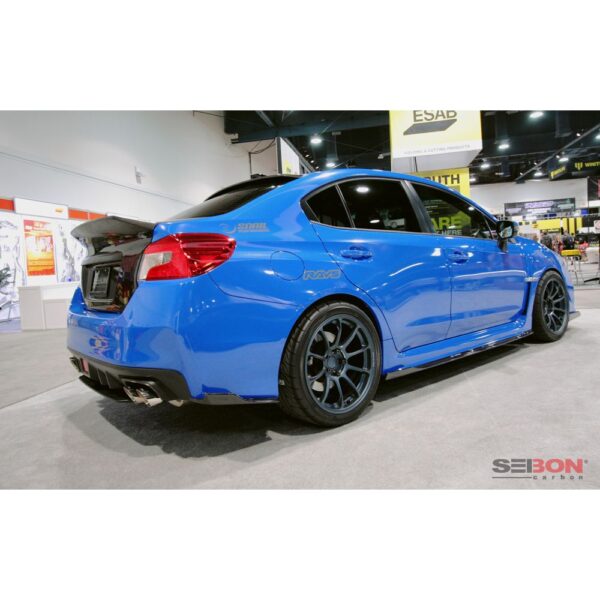 Seibon Carbon, RL15SBIMP-MB, MB-style carbon fiber rear lip for 2015-2018 Subaru WRX/STi