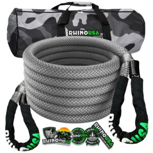 RHINO USA KINETIC ENERGY RECOVERY ROPE (7/8" X 20') GRAY
