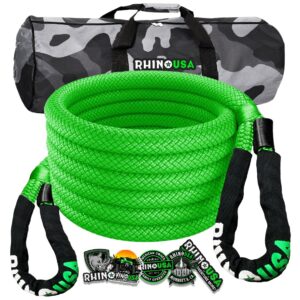 RHINO USA KINETIC ENERGY RECOVERY ROPE (5/8" X 20') GREEN