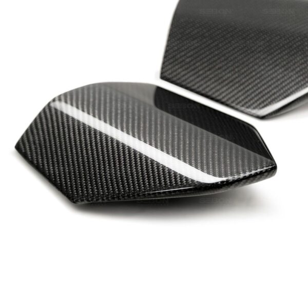 Seibon Carbon, RRT17HDCVR, Carbon fiber rear roof trim for 2017-2020 Honda Civic Type R