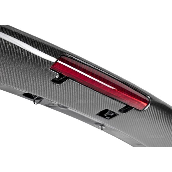 Seibon Carbon, RS0809SBIMP-STI-LED, STI-style carbon fiber rear spoiler with led brake light for 2008-2014 Subaru WRX/STi HB