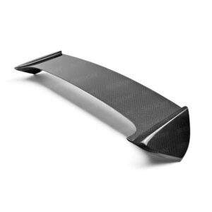 Seibon Carbon, RS0809SBIMP-STI-S, STI-style carbon fiber rear spoiler for 2008-2014 Subaru WRX/STi HB (shaved with no 3rd brake light)