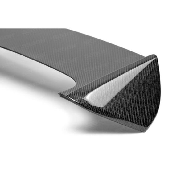 Seibon Carbon, RS0809SBIMP-STI-S, STI-style carbon fiber rear spoiler for 2008-2014 Subaru WRX/STi HB (shaved with no 3rd brake light)