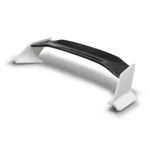 Seibon Carbon, RS16HDCV2-TT-GF, TT-style fiberglass rear spoiler with carbon fiber center for 2016-2020 Honda Civic 2 Dr