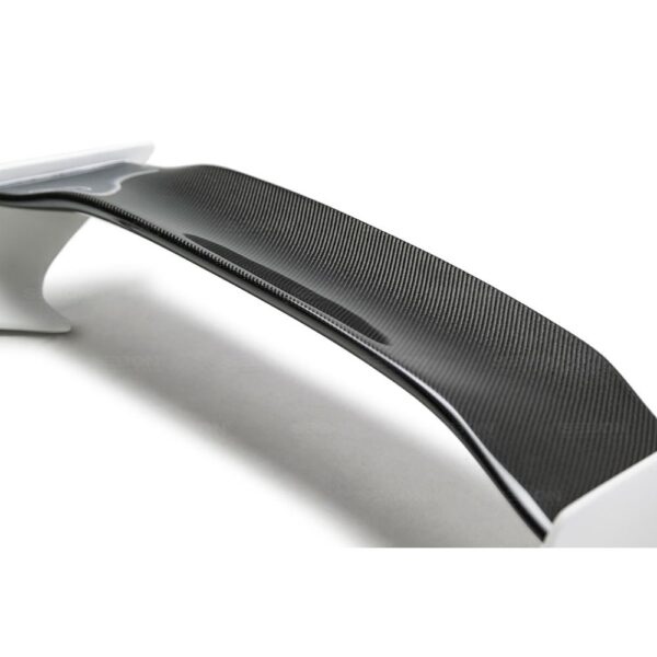 Seibon Carbon, RS16HDCV2-TT-GF, TT-style fiberglass rear spoiler with carbon fiber center for 2016-2020 Honda Civic 2 Dr