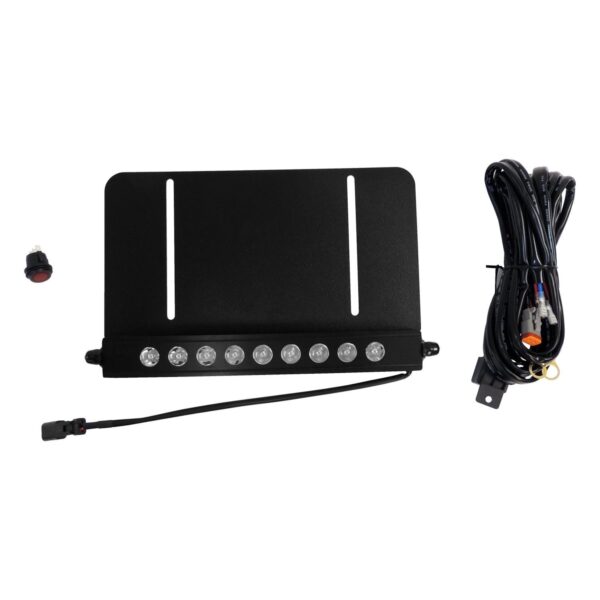 RT Off-Road - Metal Black LED Light Bar & License Plate Bracket Kit