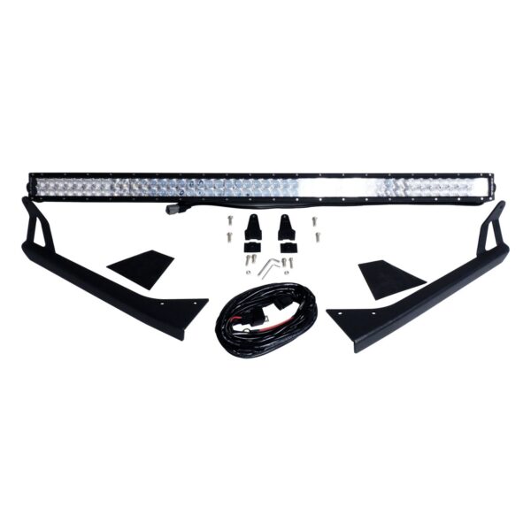 RT Off-Road 50in LED Light Bar and Windshield Bracket Kit for 76-95 Jeep CJ-7, CJ-8, and YJ