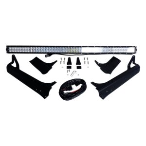 RT Off-Road 50in LED Light Bar and Windshield Bracket Kit for 1997-2006 Jeep TJ Wrangler