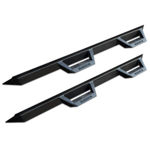 Magnum RT - RTS71JP - Drop Steps Black Textured Alloy Steel - 07-18 Jeep Wrangler JK/JKU 4-Door
