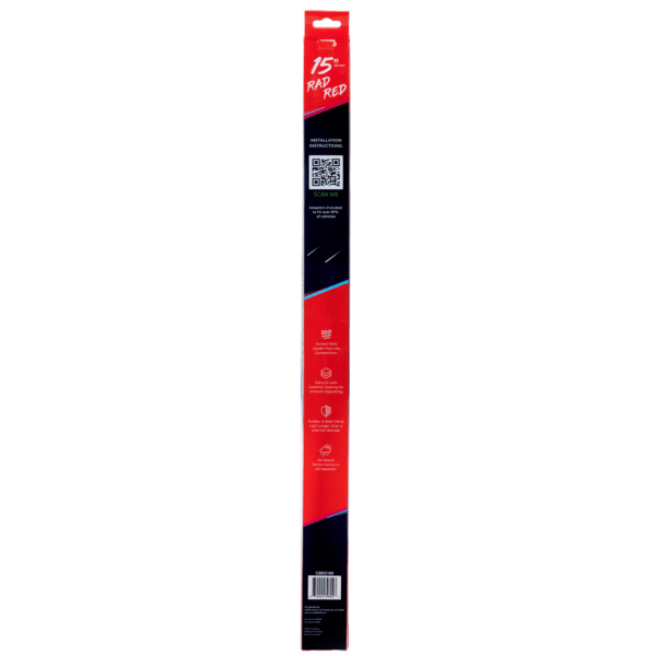 15" 410mm Red Silicone Shadeblade Wiper Blade
