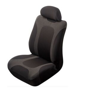 Universal Fit Air Knit Seat Cover with 4 Way stretch fabric - Black Each