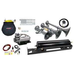 Kleinn Air Horns - SDKIT17-734STL - Ford Bolt-On Train Horn
