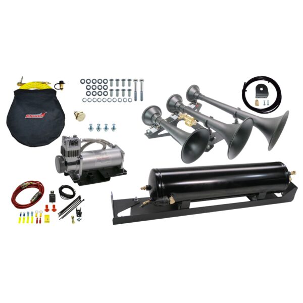 Kleinn Air Horns - SDKIT17-734STL - Ford Bolt-On Train Horn