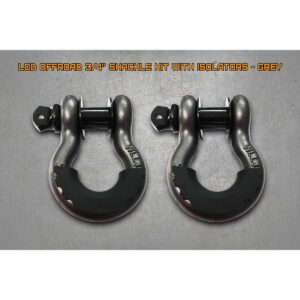 LoD Offroad 3/4 in. Shackle Kit with Isolators - Grey