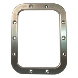 Shifter Boot Retainer Billet Aluminum Brushed finish Size 6-3/4" x 5-1/4"