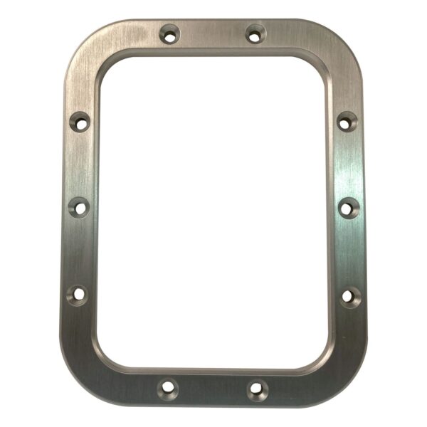 Shifter Boot Retainer Billet Aluminum Brushed finish Size 6-3/4" x 5-1/4"