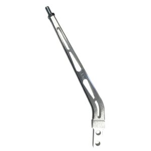 10" Layback Shifter Stick Billet Aluminum Brushed Aluminum Finish