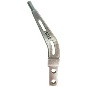 6" Layback Shifter Stick Billet Aluminum Brushed Aluminum Finish