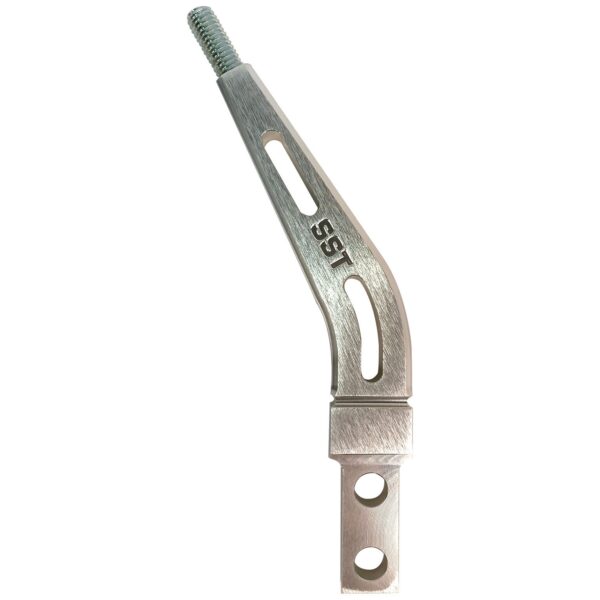 6" Layback Shifter Stick Billet Aluminum Brushed Aluminum Finish
