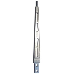 10" Straight Shifter Stick Billet Aluminum Brushed Aluminum Finish