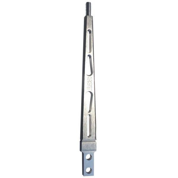 10" Straight Shifter Stick Billet Aluminum Brushed Aluminum Finish