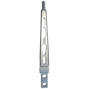 8" Straight Shifter Stick Billet Aluminum Brushed Aluminum Finish