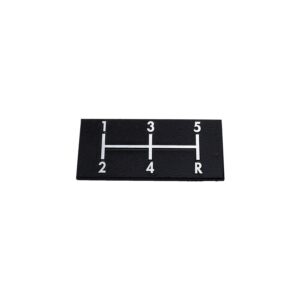 5 Speed Shift Pattern Plate: 1968-72 Chevelle/Malibu: OE look and quality