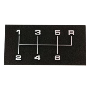6 Speed Shift Pattern Plate: 1968-72 Chevelle/Malibu: OE look and quality